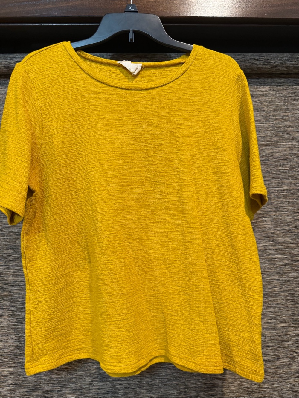 Betsy’s Boutique Shop Mustard Yellow Women's Short Sleeve Top